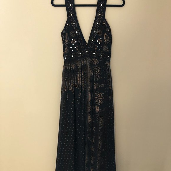 Free People Starlight Metallic Maxi Dress - Picture 5 of 11